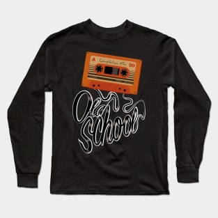 retro old school casette tape Long Sleeve T-Shirt